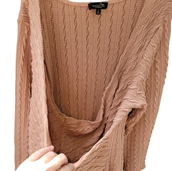 Suzanne Betro size 2X long sleeve sweater peach color polyester & acrylic - Picture 5 of 8